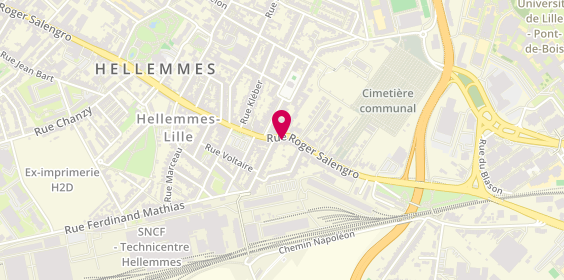 Plan de Rent A Car, 264 Ter Rue Roger Salengro, 59260 Lille