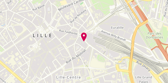Plan de DLM Location Lille, 32 place de la Gare, 59000 Lille
