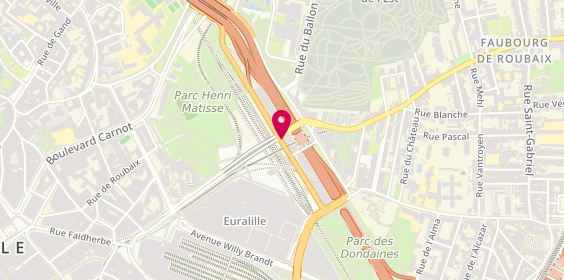 Plan de Europcar Lille Gare Europe, Boulevard de Turin, 59777 Lille