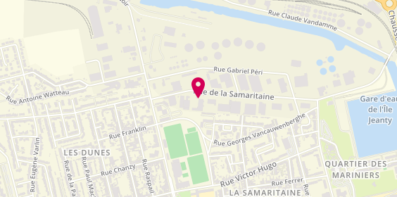 Plan de DLM Location, Zone Industrielle 
Rue de la Samaritaine, 59430 Dunkerque